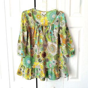 Size MEDIUM Liberty of London for Target Sunflower Print Peasant Blouse